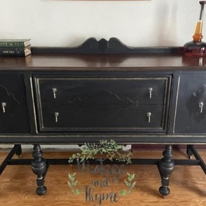 SOLD** Vintage Jacobean Buffet Entryway Console