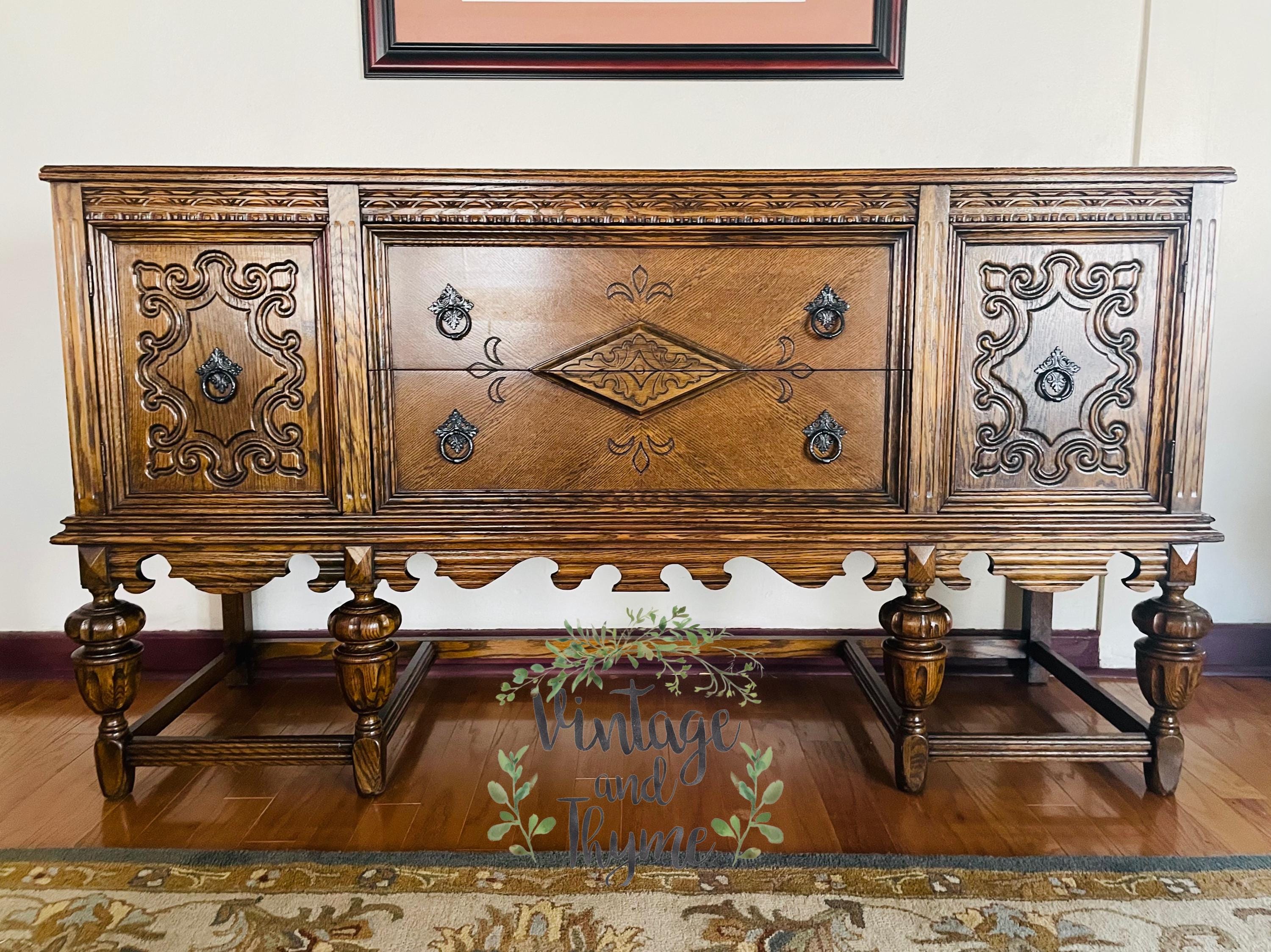 Oak buffet Etsy