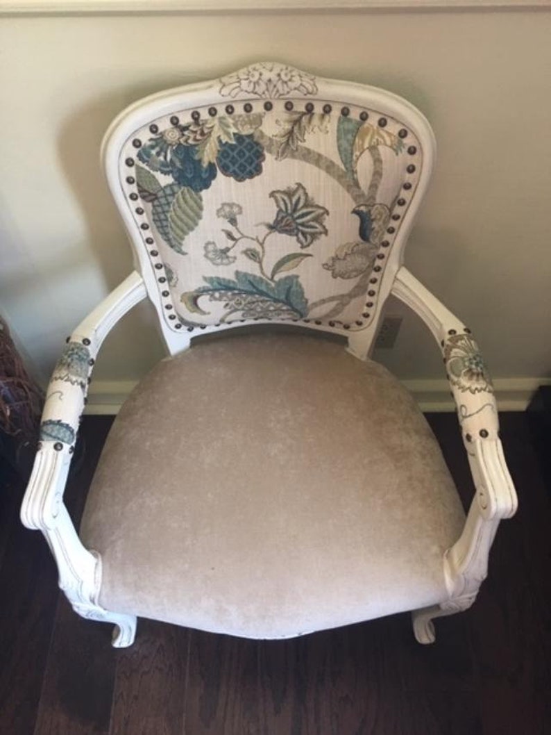 Vintage French Bergere Chair Etsy