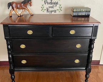 Vintage Mahogany Hepplewhite Dresser Entryway Console Buffet *Shipping Is Not Free*