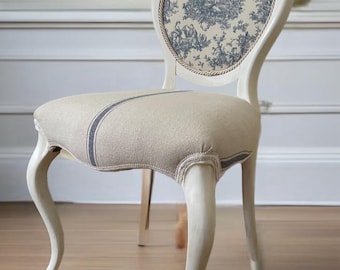 Krzesło w stylu vintage w stylu wiktoriańskim, francuskim, rustykalnym, w stylu shabby chic *Wysyłka nie jest darmowa*
