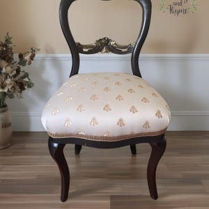 Vintage Victorian Balloon Back Chair Side Chair **Shipping Is Not Free **