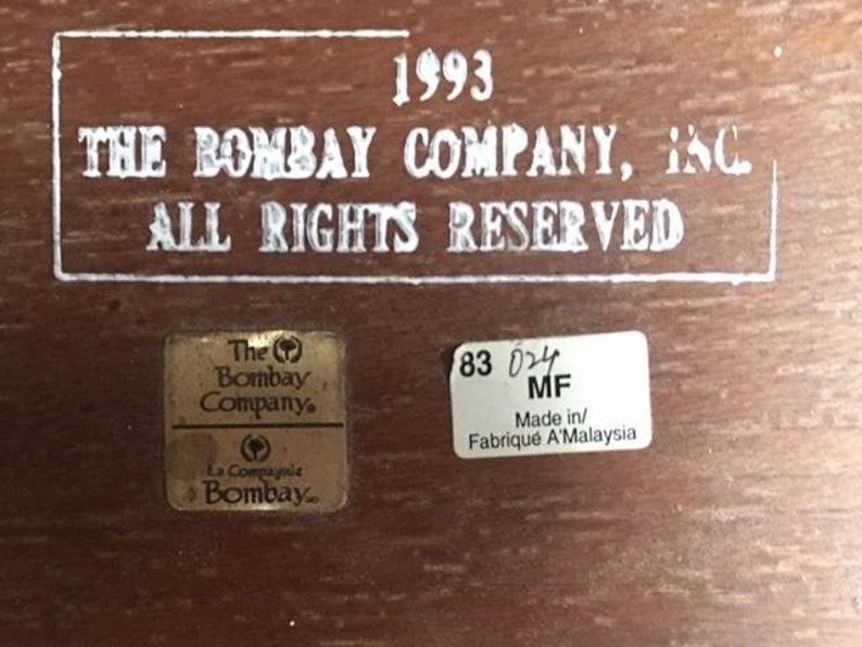 Bombay Company Queen Anne Side Table Etsy