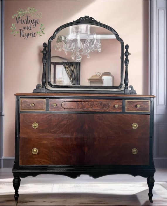 Sold Do Not Purchase Vintage Walnut and Mahogany Depression Era Dresser Entryway Console *shipping is Not Free* - Etsy Sold Do Not Purchase Vintage Walnut and Mahogany Depression Era Dresser Entryway Console *shipping is Not Free* - Etsy