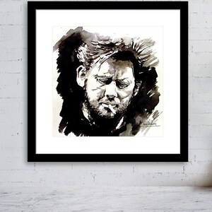 Shane MacGowan Art Print The Pogues Irish Folk Music Celtic Punk Band Fairytale of New York Posters Ireland Buy Irish Wall Decor Art Prints