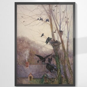 Autumn Days Art Print | Mildred Anne Butler Peacock Painting | Irish Wildlife Wall Art | Nature Landscape Print | 1928 Vintage Reproduction