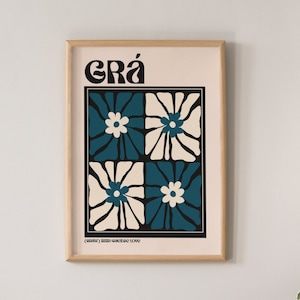 Grá Love as Gaeilge Love Irish Phrase, Print, Irish Language Print, Irish Gift, Irish Home Decor, Irish House, Artists Print Irish Poster