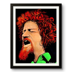 Luke Kelly Art Print, The Dubliners, Raglan Road, Irish Folk Music, Songs, Grace, Buy Irish Art, Traditional Old Ballads Prints Ireland