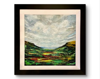 Queen of the Glens Original Irish Landscape Painting Irish Artist Modern Semi Abstract Contemporary Wall Art Home Decor