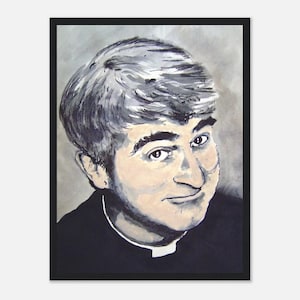 Vintage Father Ted Art Print - Retro Comedy TV Show Memorabilia - Quirky Father Ted Wall Decor - Unique Gift for Comedy Fans,  Craggy Island