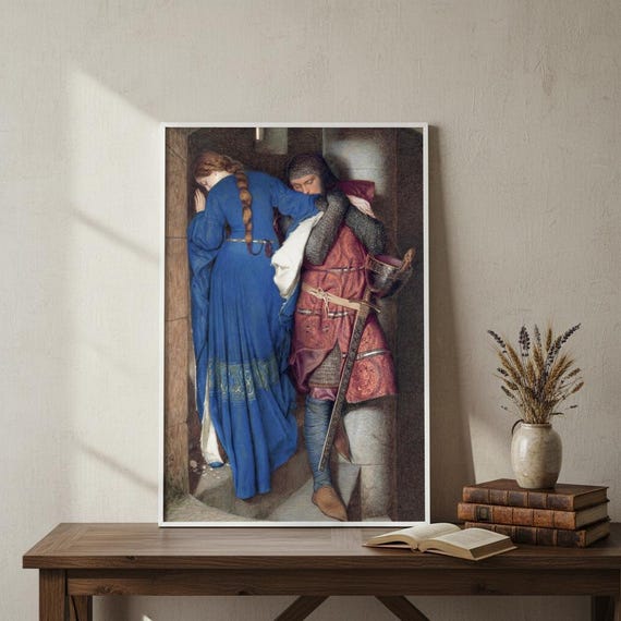 Hellelil and Hildebrand, the Meeting on the Turret Stairs by Irish