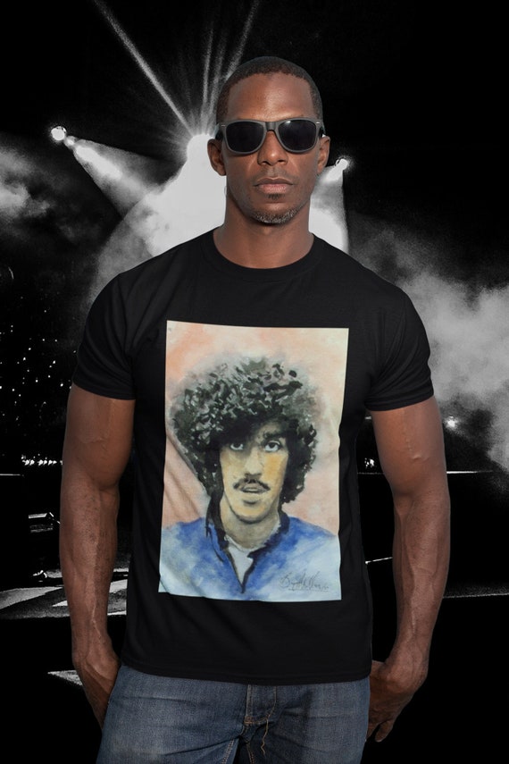 Thin Lizzy Official T-Shirt - Black Band Logo Tee With Four Leaf Clover Design, 100% Cotton - View #11
