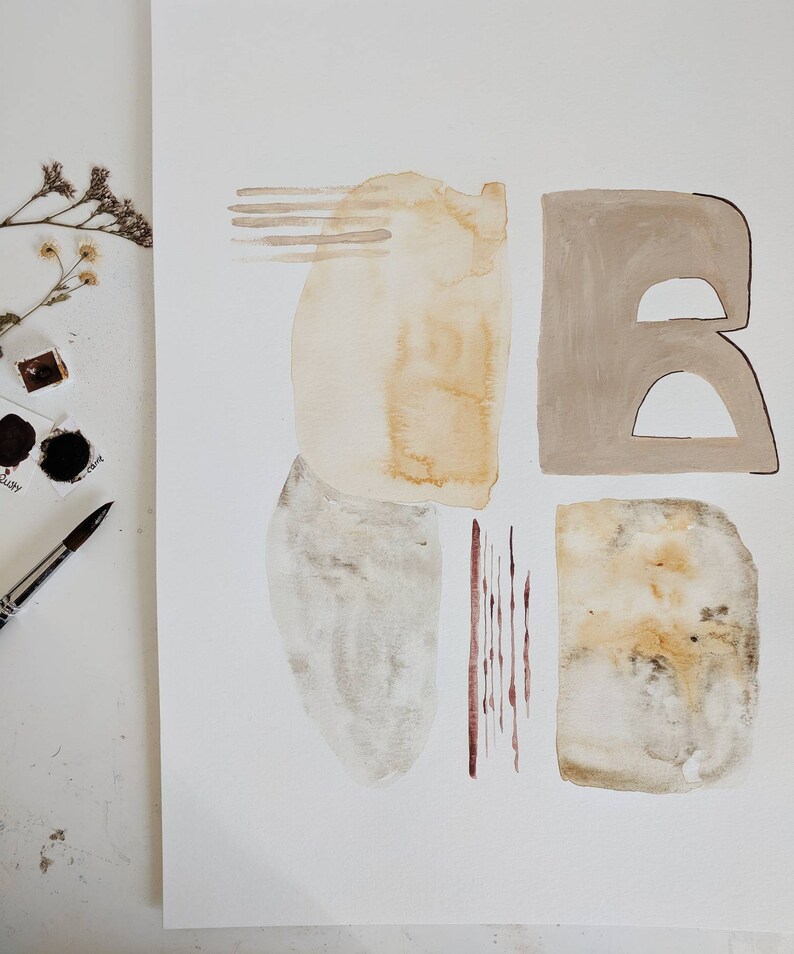 Abstract and minimal collection of beige poster =painting as a p Abstract and minimal collection of beige poster =painting as a p