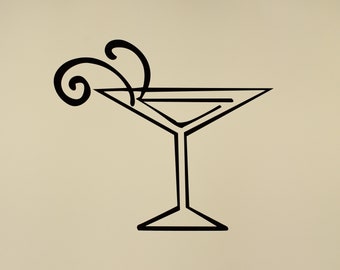 Personnalisé en bois à découper planche HOME BAR SIGN Pub Décoration Cocktail Martini Cadeau