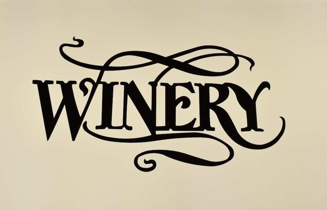 Metal Wine Sign Winery Etsy