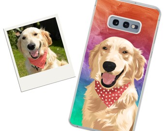 Regalo personalizzato Pet Soft Phone Case, Custom Puppy Dog Cat Horse Soft Phone Cover per oltre 140 modelli, Custodia morbida Apple Iphone