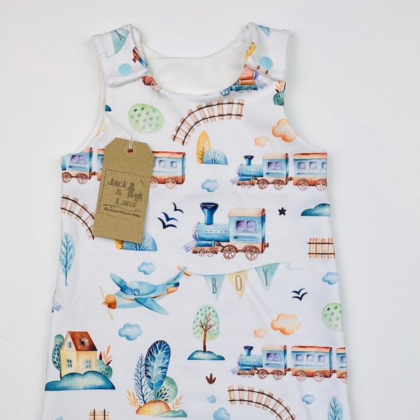 Baby romper - Train and Airplanes romper