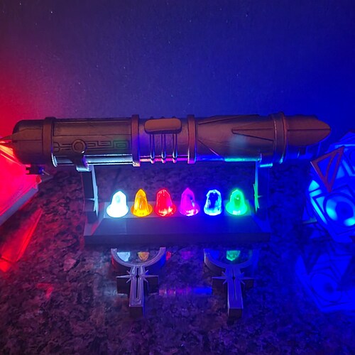 Savi's LED Kyber Crystal and Lightsaber Display Etsy