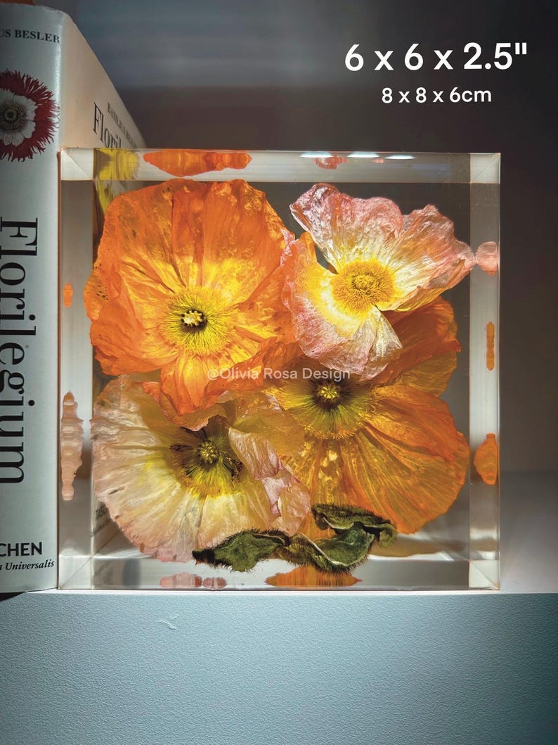 Resin Block Bridal Bouquet Floral Preservation, Personalized Wedding