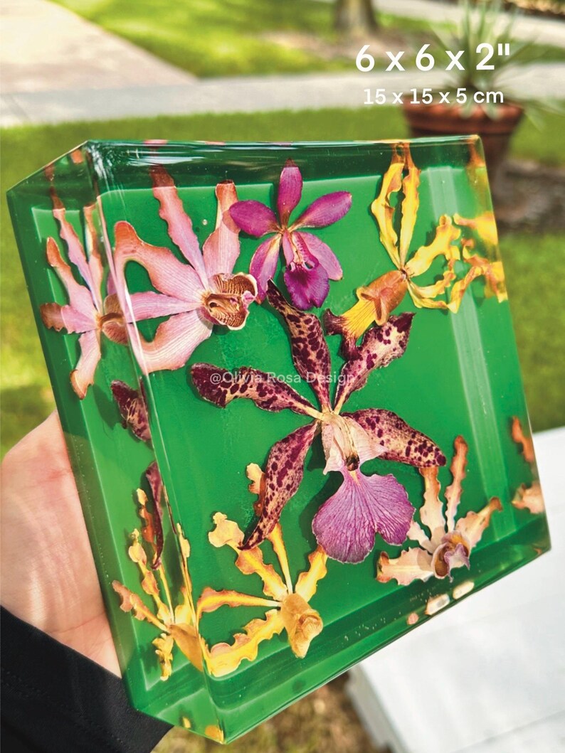 Resin Block Bridal Bouquet Floral Preservation, Personalized Wedding