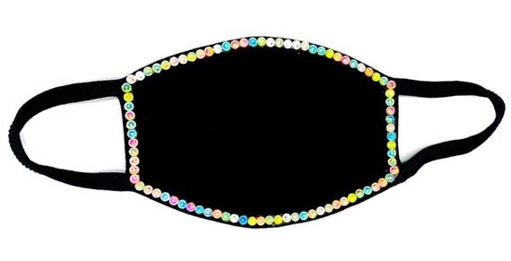 Women Face Mask Luxury Bling Rave Mask Reusable Mask Etsy