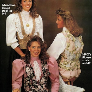 Creative Clothing Pattern: TUXEDO VEST Sewing Pattern - Uncut Sizes 6-16 - Gooseberry Hill #152  Vintage 1989