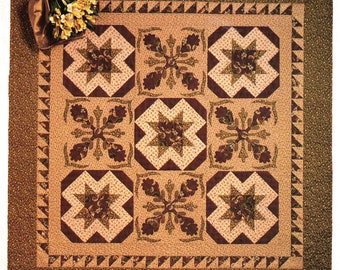 LEGACY Applique Quilt Pattern Queen Size or Lap Quilt | Gorgeous Tile Design | Timid Thimble Creations #554P by Nancy Odom c2000