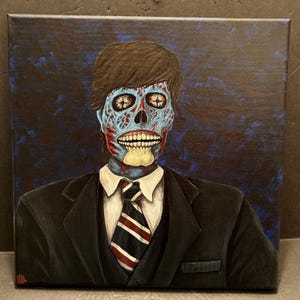 They Live Alien canvas painting