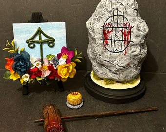 Midsommar ättestupa runes rock sculpt set