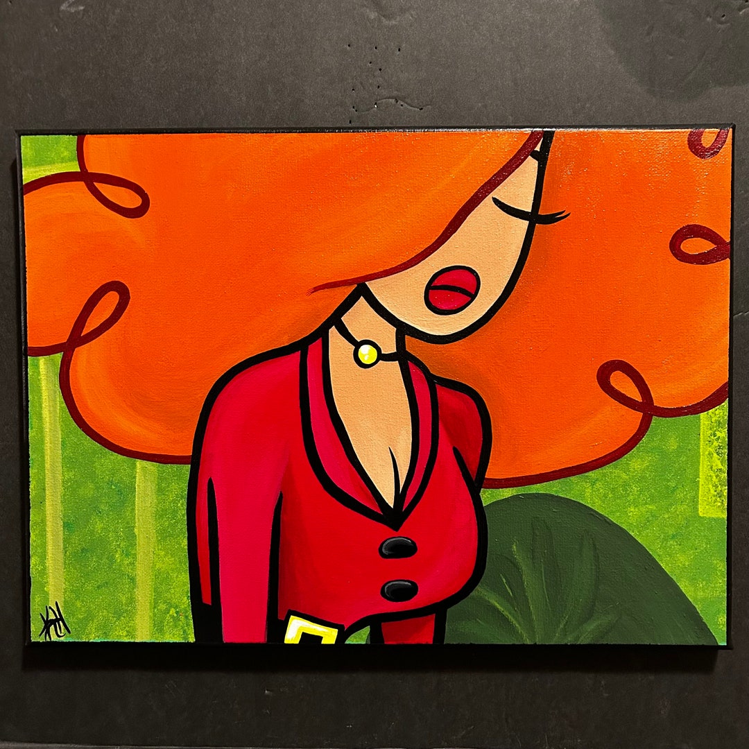 Powerpuff Girls Miss Sara Bellum Canvas Painting Etsy