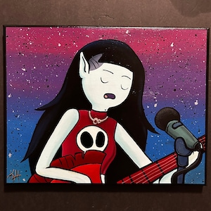 Adventure Time Marceline the Vampire Queen canvas painting