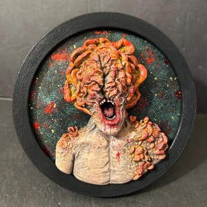 The Last of Us Clicker framed sculpt decoration