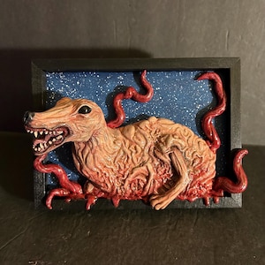 John Carpenter&#39;s The Thing dog mutation horror sculpt decoration