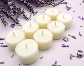 Lavender & Vanilla Large Soy Wax Tealight Candles