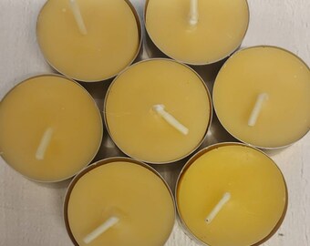 ENGLISH Pure Beeswax Candles, Natural HONEY SCENT, Premium Quality, Hand poured