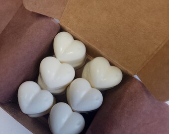 12 Heart Shaped Wax Melts, Soy Wax Scented Wax Melts, Favourite Fragrances, Gift Wrapped, Home Fragrances, Wax Melts Gift