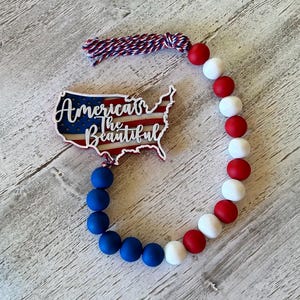 Home Decor, Wood Bead Garland, Decor, Gift, Ornament, Gift for her, Christmas Gift, Gifts for, Room Decor, Kitchen Decor, Ornaments, Beads