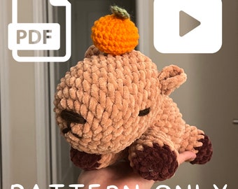 PDF + Video Schnittmuster für Capybara Plüschtier