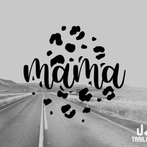 Leopard Mama Permanent Decal // Vinyl Decals for Cups, Cars, Laptops and Journals