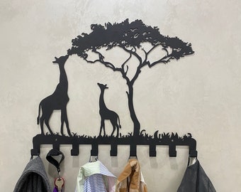 Porte-manteau de branche, Porte-manteau de branche d’arbre, Crochet mural de branche, Support mural de cintre de manteau, Crochets muraux d’animaux, Bois de cintre, Cintre avec animaux