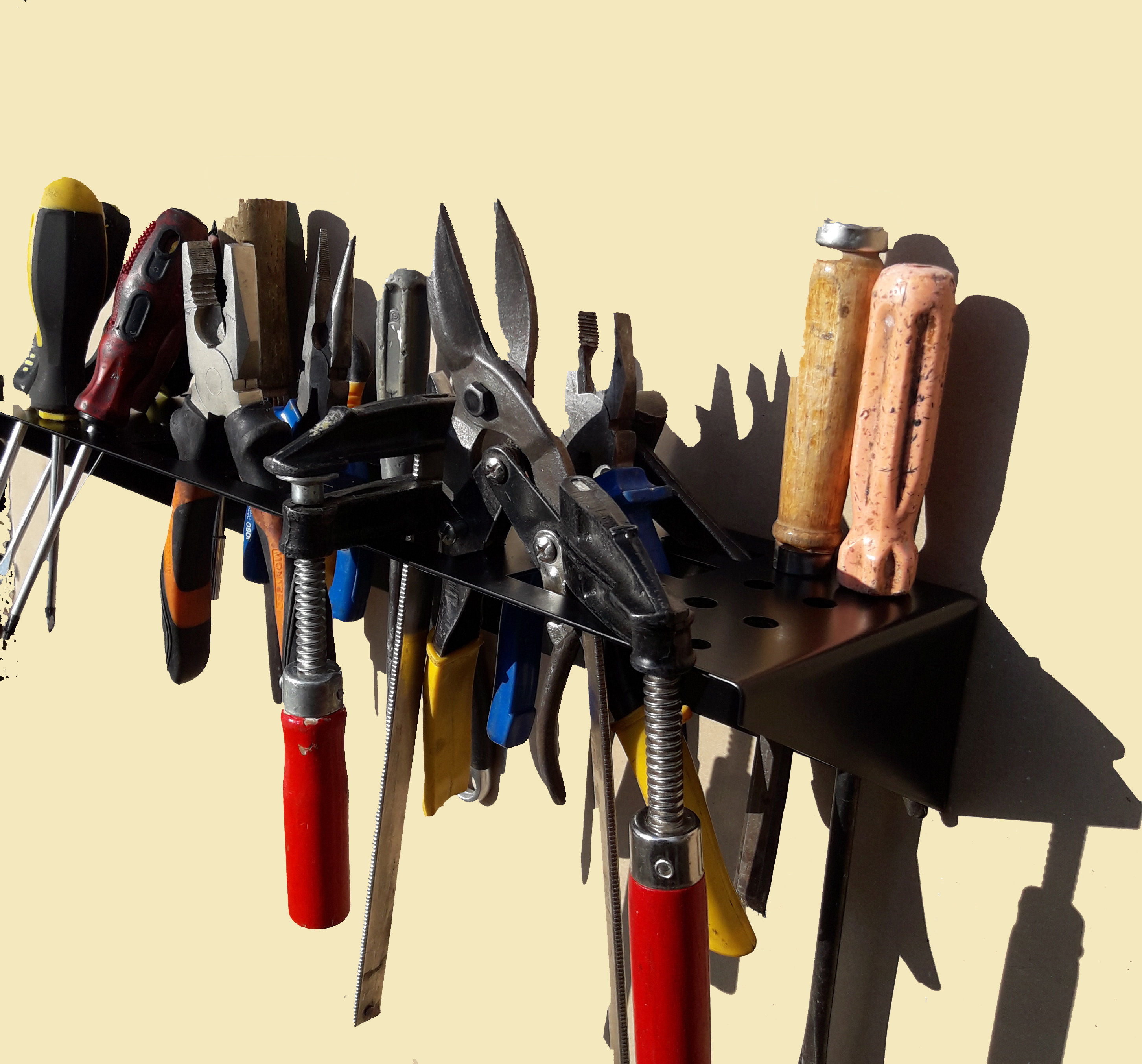 Wall Tool Holder Screwdriver Pliers Wall Bracket Garage Etsy