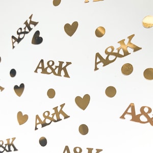 Personalised Initials Engagement / Wedding Confetti / Table Scatter / Table Decor