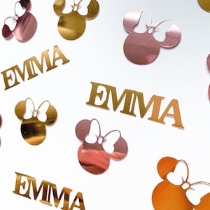 Personalisierte Minnie Mouse inspiriert Themed Konfetti / Minnie Mouse inspiriert Thema Dekor / Tischdekoration / Tisch Scatter
