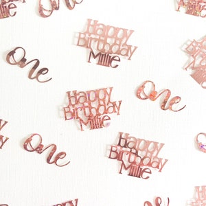 Personalised 1st Birthday Confetti / 1st Birthday party decor / 1st Birthday decorations / Table Scatter