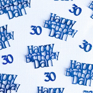 Coriandoli di compleanno personalizzati / Decorazioni per feste di compleanno / Decorazioni per compleanni / Coriandoli da tavolo