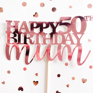 Personalised Birthday Cake Topper