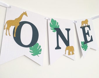 Selva personalizada / Banner de Safari / Fiesta de Safari / Tema salvaje / Bunting de Safari / Decoración de Safari / Decoraciones de Safari