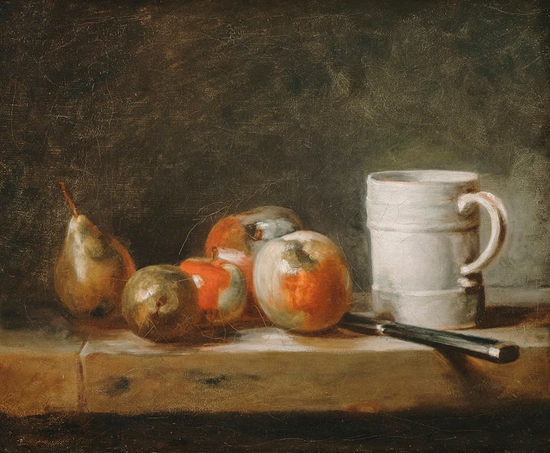 KITCHEN STILL LIFE Antique Homemaker Painting Vintage Etsy