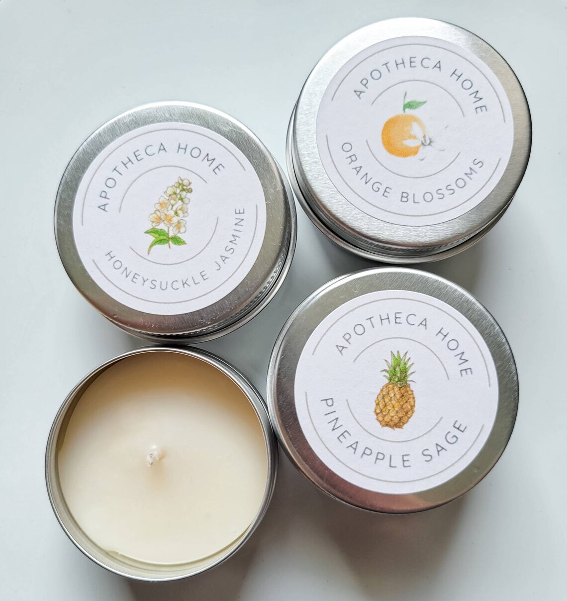 Tester Tins 1 oz Candles Scented Tea Lights Etsy