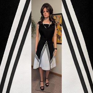 70s Color Block Dress - Etsy 70s Color Block Dress - Etsy